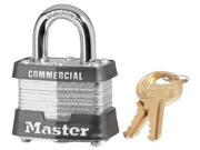 Master Lock Black 1 9 16 W Laminated Steel Lockout Pin Tumbler Padlock With 9 32 X 3 4 Shackle And Key Number Ink Stamped On Bottom Of Lock Keyed Differentl