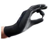 Ansell Size 6 SensiLite Light Weight General Purpose Abrasion Resistant Black Polyurethane Dipped Palm Coated Work Gloves With Nylon Liner And Elastic Cuff Ansell Size 6 SensiLite Light Weight General Purpose Abrasion Resistant Black Polyurethane Dipped Palm Coated Work Gloves With Nylon Liner And Elastic Cuff