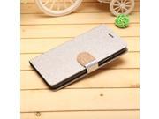 Glittering Leather Flip Case Cover for Samsung Galaxy Note4 Silver