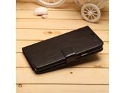 Book style PU Leather Phone Cover Case for Samsung Galaxy Note 4 Black