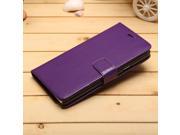 Book style PU Leather Phone Cover Case for Samsung Galaxy Note 4 Purple