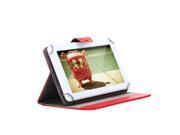 iRULU New Portable 9 Bookstyle Folio Artificial Leather Tablet Protector Case Cover for Android Tablet PC Red