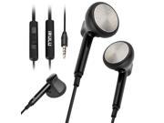 New IRULU Earphones Headsets 3.5mm Stereo with MIC for Cellphone Smartphone Black
