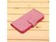 4.7 Luxury Slim Wallet Bling Rhinestone Flip Case Cover For iPhone 6 Pink
