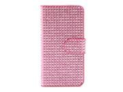 5.5 Luxury Slim Wallet Bling Rhinestone Flip Case Cover For iPhone 6 Pink