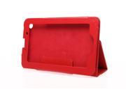 Folio PU Leather Folding Stand Case Cover For 7 Lenovo IdeaTab A3000 Tablet Red