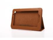 Folio PU Leather Folding Stand Case Cover For 7 Lenovo IdeaTab A3000 Tablet Brown