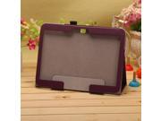 10.1 Leather Flip Cover Wake Sleep Skin Stand Case For Samsung Galaxy Tab4 T530 Purple