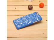 4.7 Inch Animation Pattern Hard Case Cover Back Protector For iPhone 6 Deep Blue
