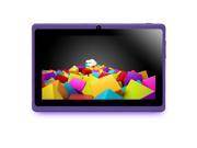 iRULU eXpro X1 7 Google Android 4.4 Tablet GMS Certified by Google 1024*600 HD Resolution Quad Core 16GB Nand Flash Purple