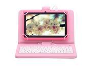 iRULU X1 7 Google Android 4.4 KitKat Tablet PC GMS Certified by Google 1024*600 HD Resolution Quad Core Dual Cameras 8GB Nand Flash Pink Tablet with Pink