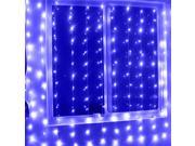 GBB 24V 600LED Party Curtain String Lights For Christmas Halloween Wedding decoration. Blue 6m x 3m 19.6ft x 9.8ft