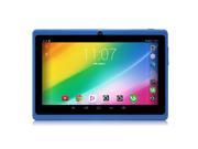 IRULU X1s Basics Beyond 7 Inch Android 4.4 KitKat Tablet with GMS Certification 1024*600 HD Resolution Quad Core 512MB RAM 8GB ROM Blue