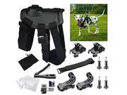 iRULU Dog Harness Chest Strap Belt Mount Kit for Sports Action Camera GoPro HERO 4 3 3 2 1 SJ4000 SJ5000 SJ6000 Black