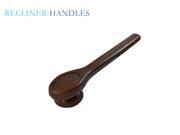 Lever Style Recliner Handle with Mahogany Finish fits Lazy Boy Star Hole For Tube