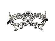 Etang Women Luxury Filigree Venetian Mardi Gras Masquerade Halloween Laser Cut Metal Mask with Crystals MMAK016