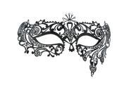 Etang Women Luxury Filigree Venetian Mardi Gras Masquerade Halloween Laser Cut Metal Mask with Crystals MMAK017