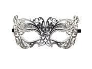 Etang Women Luxury Filigree Venetian Mardi Gras Masquerade Halloween Laser Cut Metal Mask with Crystals MMAK021