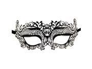 Etang Women Luxury Filigree Venetian Mardi Gras Masquerade Halloween Laser Cut Metal Mask with Crystals MMAK024