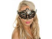 Etang Women Luxury Filigree Venetian Mardi Gras Masquerade Halloween Laser Cut Metal Mask with Crystals MMAK027