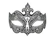 Etang Women Luxury Filigree Venetian Mardi Gras Masquerade Halloween Laser Cut Metal Mask with Crystals MMAK032
