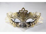 Etang Women Luxury Filigree Venetian Mardi Gras Masquerade Halloween Laser Cut Metal Mask with Crystals MMAK010 14