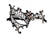 Etang Women Luxury Filigree Venetian Mardi Gras Masquerade Halloween Laser Cut Metal Mask with Crystals MMAK013YELLOW