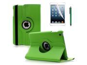 For Apple iPad Mini 360 Rotating Leather Case Smart Cover w Stand Sleep Wake green