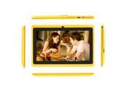 16GB Multi Color 7 Tablet PC Android 4.2 Dual Core Dual Camera A23 1.5GHz Yellow