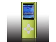 New 8GB 8G Slim Mp3 Mp4 Mp5 Player with 1.8 LCD Screen FM Radio Games Movie green