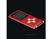 New 8GB Slim Mp3 Mp4 Player With 1.8 LCD Screen FM Radio Video Games Movie red