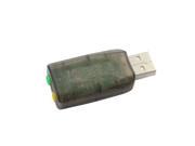New USB Sound Adapter Card External Audio 3D Virtual 3.5mm Jack Plug Play