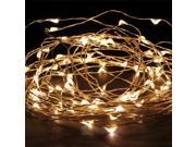 USA Warm White 10M Copper Wire 100LED String party decoration light PowerAdapter