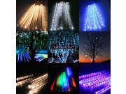 144 LED Meteor Shower Rain Light Tube String Christmas Decoration Tree Party ES