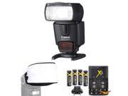 Canon 430EX II EOS Speedlite Flash w Rechargeable battery Kit and Diffuser