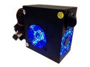 New 700W ATX Power Supply Dual 8CM Blue LED 2 Fans 115 230V Dual 12V
