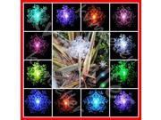 Solar Powered Snowflakes 3D Garden Yard Stake Color Changing LED Light