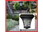 Outdoor Solar Powered Lamp Post 4 Super Bright LEDs