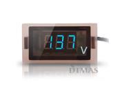 New 12V 24V Car Truck Digital blue LED Voltmeter Voltage Panel Gauge