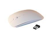 HOT White Color 2.4GHz High Quality Wireless Optical Mouse Mice USB 2.0 Receiver