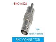 10pcs BNC Male to RCA Female CCTV Connector BNC Connector Adapter Plug Adapter
