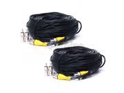 2 150ft BNC CCTV Video Power Cable Surveillance Security Camera DVR Wire mb9