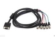 6 Feet HD15 VGA Male to 5 BNC Male Cable