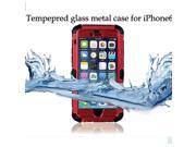 Aluminum Gorilla Shockproof Waterproof Glass Metal Case for Apple iphone 6 4.7