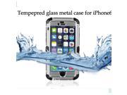 Aluminum Gorilla Shockproof Waterproof Glass Metal Case for Apple iphone 6 4.7
