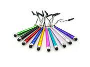 iClover 10x Pcs Metal Stylus Screen Touch Multi Color Pen For iPhone IPad Tablet PC Samsung HTC