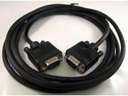 NEW 10FT 10 FT 15 PIN SVGA SUPER VGA Monitor M Male 2 Male Cable black CORD FOR PC