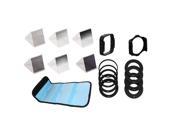18 in 1 Cokin P type Filter Kit ND2 ND4 ND8 8 Adapter Rings Holder Hood Case