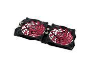 Ever Cool Flexible Fixed Clip VGA Cooler Dual Replacement Fan RVF 2F