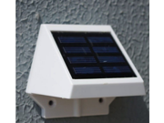 Outdoor Solar Powered 4 LED Light Fence Roof Gutter Garden Yard Path Wall Lamp